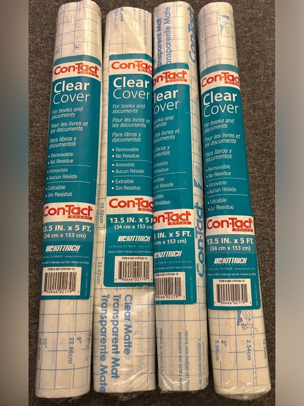 4 NEW Clear Cover Rolls